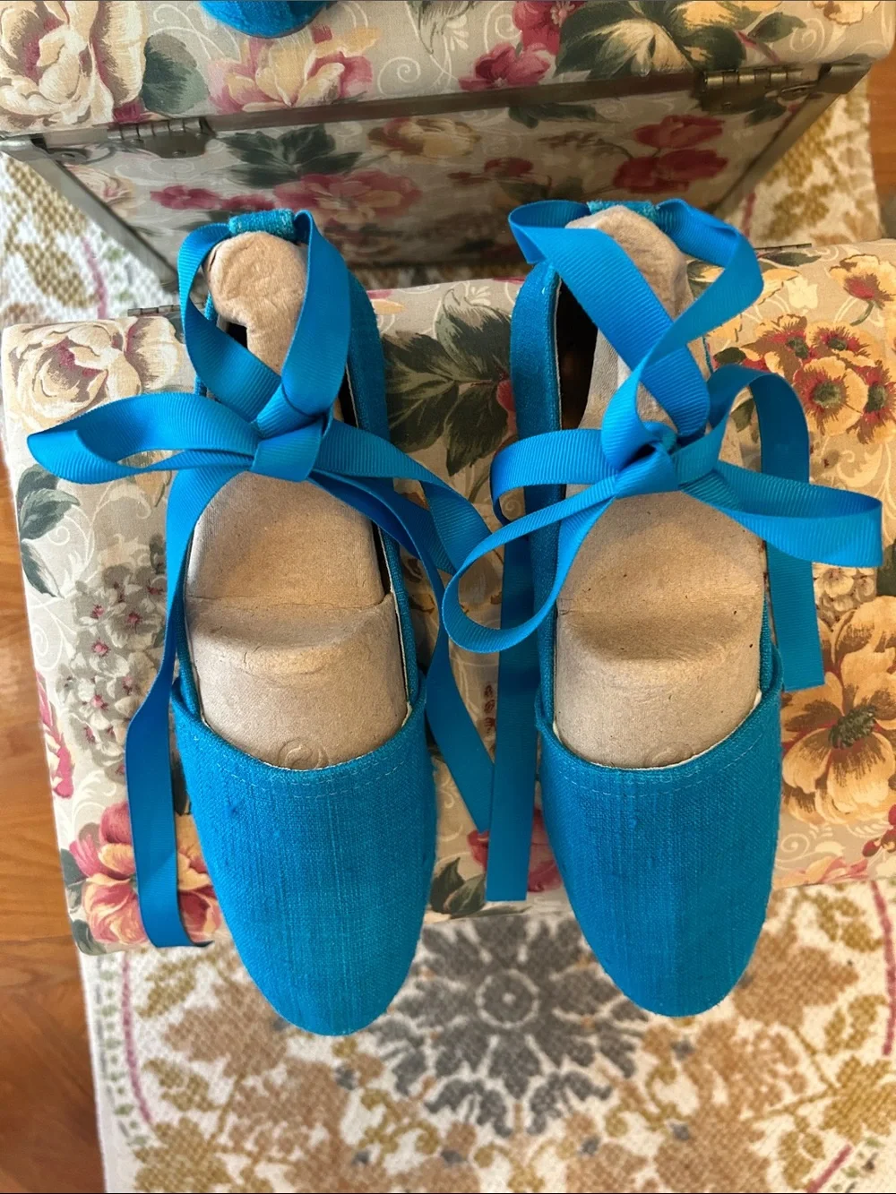 Diane Von Fustenberg Ribbon Espadrille Flats